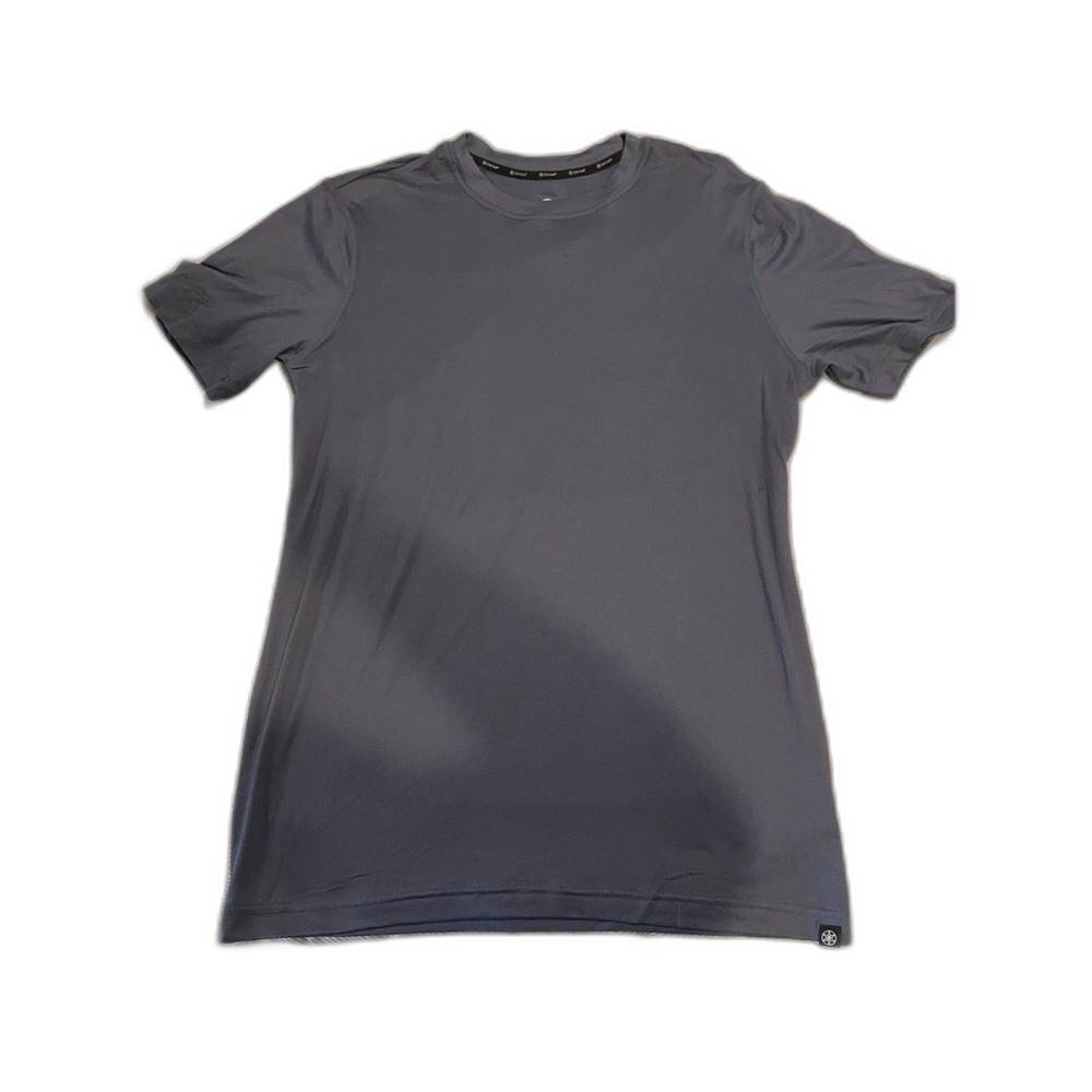 Gaiam Men’s Small Cool Grey Everyday Basic Crew Workout Shirt NWT Msrp $42